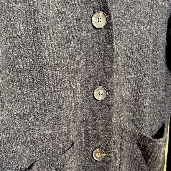 Everlane Alpaca Wool Blend Cardigan in Dark Gray XS - Picture 3 of 5
